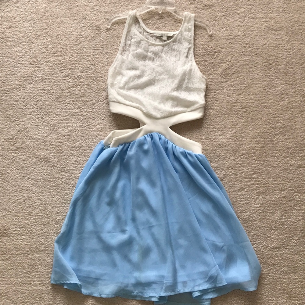 Charlotte Russe lace cut out mini dress